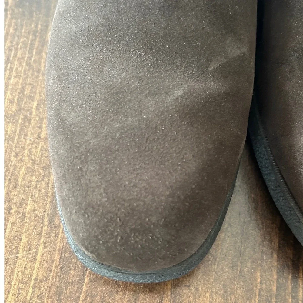 Tod's Chukka Boots Mens 7 Dark Brown Suede Lace Up Italian Leather Desert Luxury